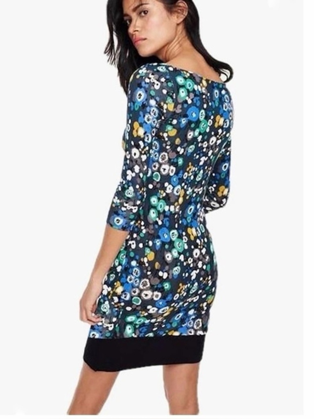 Boden Olivia Day Floral Print Sheath Midi Dress Womens Size 10L